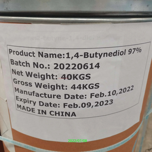 1,4-butinodiol el 97% CAS 110-65-6 forma sólida en tambor de cartón de 40 KG Agente abrillantador Tor Galvanoplastia