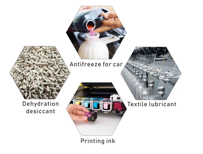 Aplicaci&oacute;n de dietilenglicol
