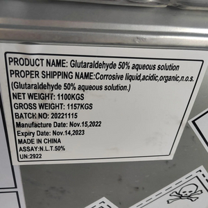 Bactericida industrial para campos petrolíferos Hierro Tambor 230 kg/tambor Glutaraldehído CAS 111-30-8