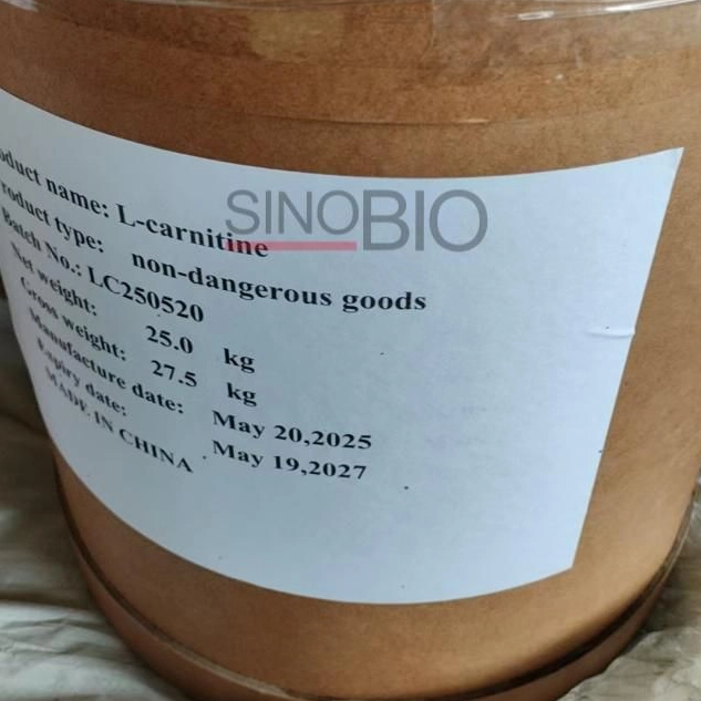 Polvo de L-carnitina de calidad alimentaria procedente de China para bebidas y refrigerios energéticos