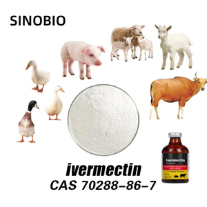 Fábrica de antiparasitarios de alta calidad al 99% en polvo de ivermectina CAS 70288-86-7 Ivermectina